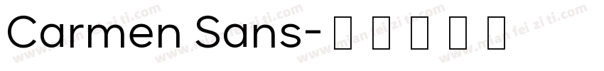 Carmen Sans字体转换